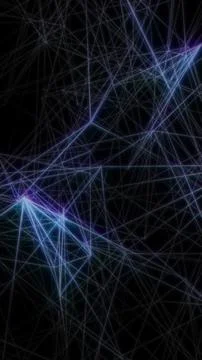 Glowing digital network on dark background Stock Illustration