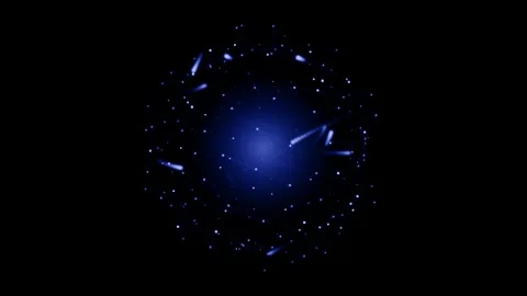 Glowing digital network sphere Stock Footage 340333673