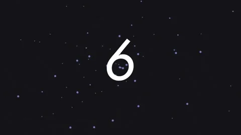 Glowing digital number nine count sequence on abstract black backdrop Stock Footage 342093147