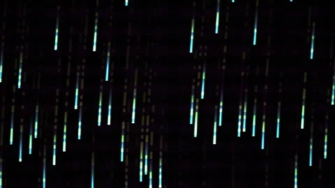 Glowing Digital Rain Effect Background. Stock Footage 340018646