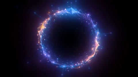 Glowing digital sphere with connected points and lines Stock Footage 309942007