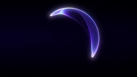 Glowing digital sphere with smooth mesh surface. Blue violet neon energy or.. Video stock 330950670