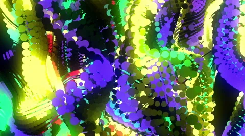 Glowing disco LED flow seamless loop visual for VJs Stock Footage 42784439