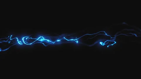 Glowing Distorted Light String In Slow Motion Stock Footage 257453189