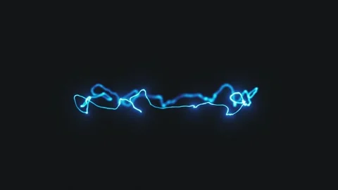 Glowing Distorted Light String In Slow Motion Stock Footage 259401037