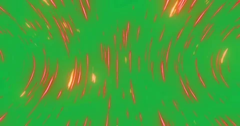 Glowing distorted red and orange light trails spinning animation. Stock Footage 325420250