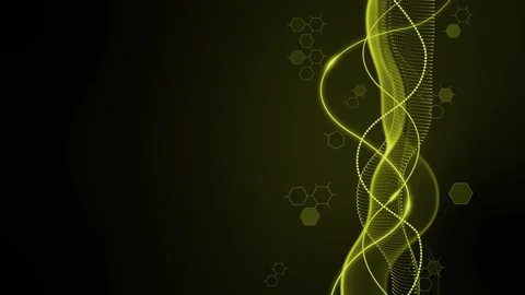 Glowing dna helix on dark tech background animation 스톡 동영상 329512296