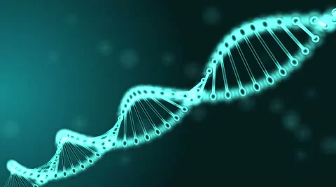 Glowing DNA Strand Stock Footage 47167266