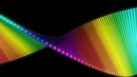 Glowing dna wave Stock Footage 44352138