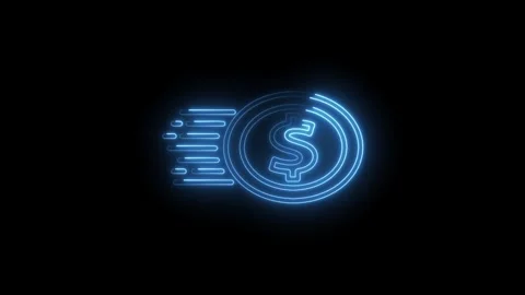 Glowing dollar coin stack animation on black background shows wealth accumu.. Stock Footage 315961717