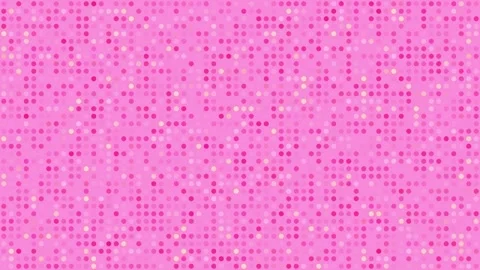 Glowing dot grid blinking random loop bright pink background Video stock 332464797
