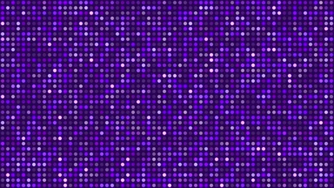 Glowing dot grid blinking random loop dark purple background Stock Footage 332464983