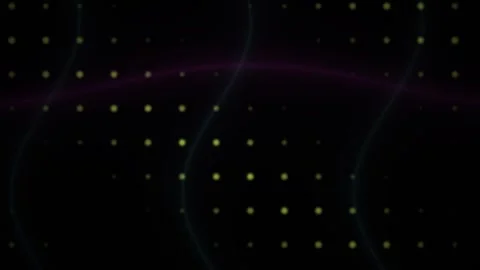 Glowing dots on black background with purple light. Stock Footage 335516628