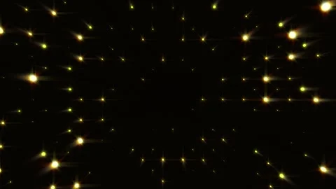 Glowing dots grid background. Gold lights color background video 4K resolution Stock Footage 257889110