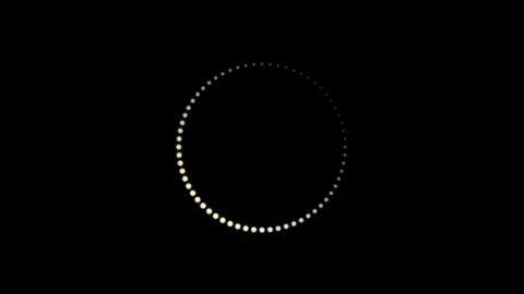 Glowing Dots Loading Circle Animation Stock Footage 336702191