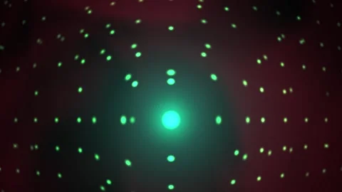 Glowing dots in space with dark background. Stock Footage 335952134