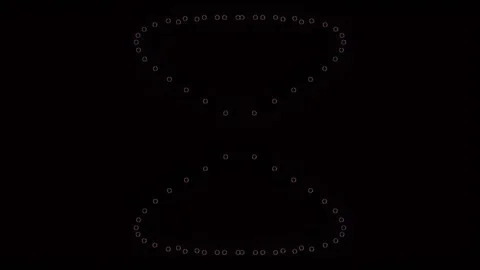 Glowing Dotted Infinity Shape Morphing on Dark Abstract Background 스톡 동영상 342943479