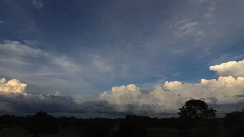 Glowing Dusk Clouds (2160p 25fps) Stock Footage 132682035