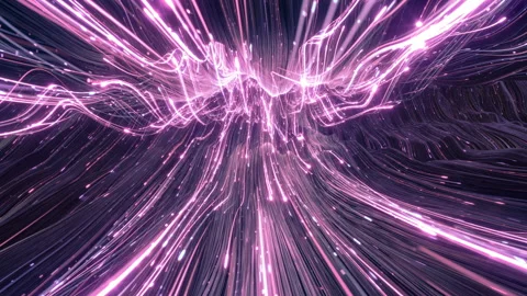 Glowing dynamic flow 3D render VJ loop a... | Stock Video | Pond5