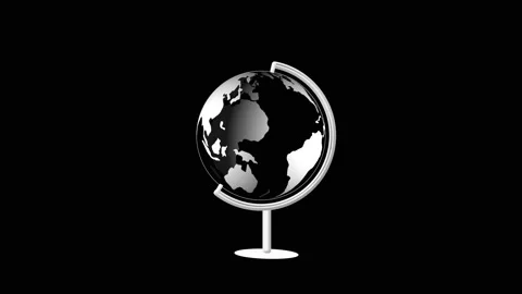 Glowing earth moving stand, Animated planet rotation and futuristic globe v.. Stock Footage 332664207