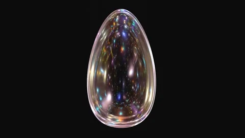 Glowing egg animation isolated on black background Stock Footage 281593764