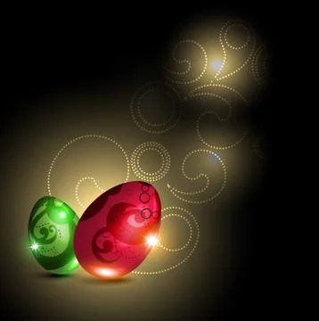 Glowing egg Stock Illustration