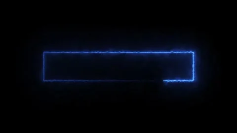 Glowing Electric Frame Animation | Energy Border VFX Motion Graphics Overlay Stock Footage 340656298