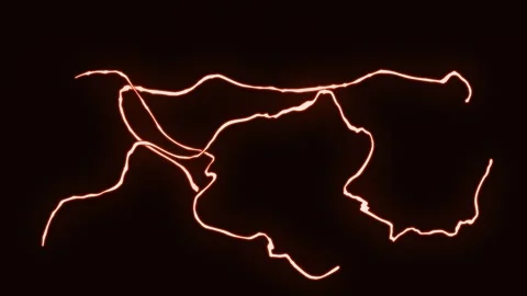 Glowing electric lines. abstract background Stock Footage 318583708