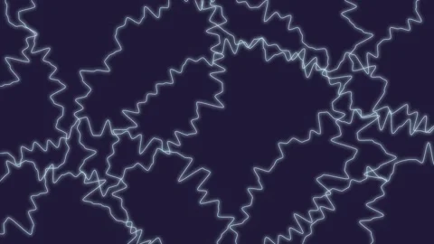 Glowing electric zigzag lines, abstract pattern of neon lightning energy on.. Stock Footage 315652819