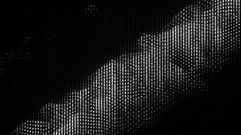 Glowing electronic dots move in waves in space. Design. Electronic luminous dots Stock Illustration