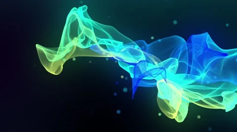 Glowing element evolving, motion background. Stock Footage