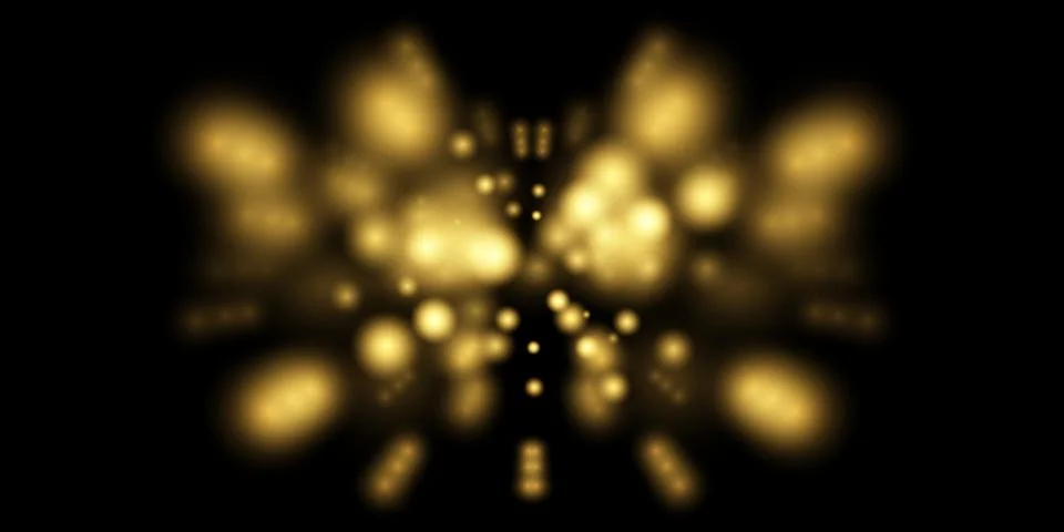 Glowing elements, blurred light. Bokeh lights, festive background, New Year's Illustrazione stock