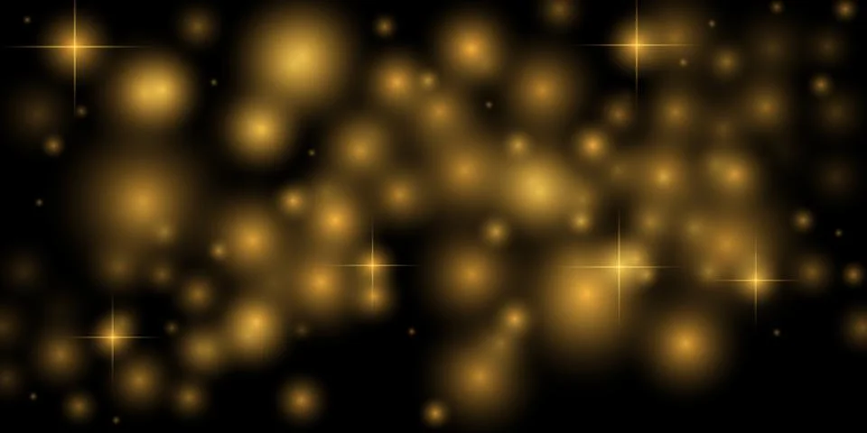 Glowing elements, blurred light. Bokeh lights, festive background, New Year's Illustrazione stock