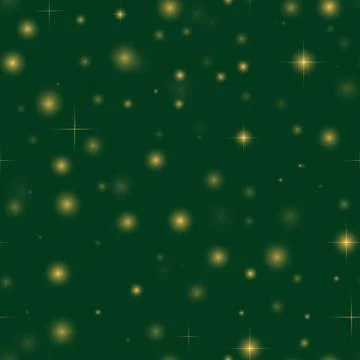 Glowing elements, blurred light. Bokeh lights, festive background. Seamless p Illustrazione stock