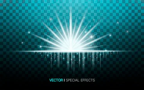 Glowing elements for design Stock Illustration