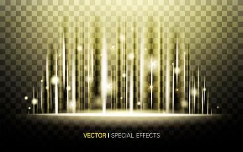 Glowing elements for design Illustrazione stock