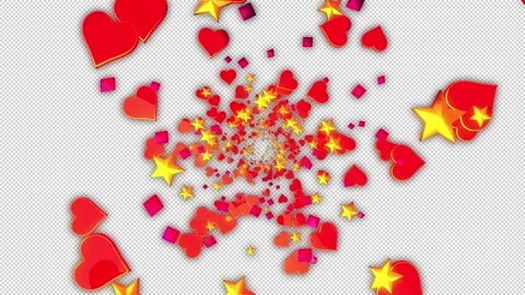 Glowing Elements Rotation Loop Stock Footage 229359757