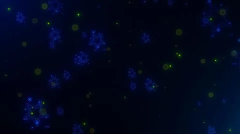 Glowing elements streaming across the screen on dark background. 스톡 일러스트