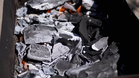 Glowing Embers in Brazier Video stock 293196375