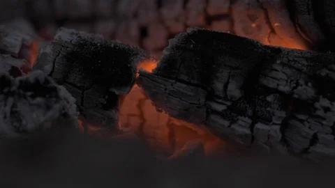 Glowing Embers Stock Footage 117070880