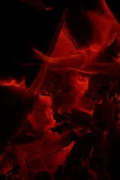 Glowing embers Foto stock