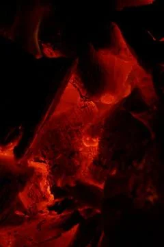 Glowing embers Stock Photos