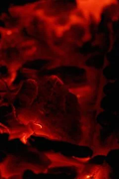 Glowing embers Stock Photos