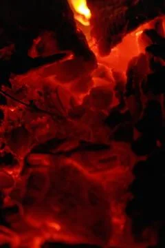 Glowing embers Stock Photos