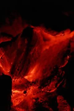 Glowing embers Stock Photos