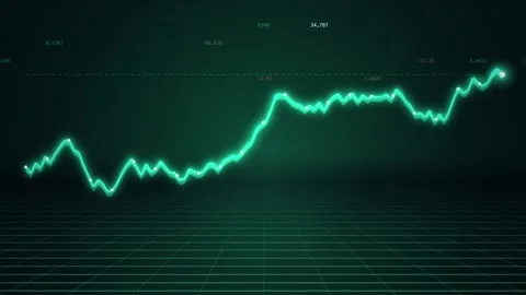 Glowing Emerald Ribbon Trend Over An Infinite Perspective Data Floor And Horizon Vidéo 343205717