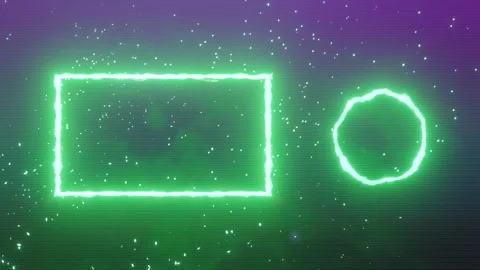 Glowing End Screen Card. Neon Gaming Outro. Pink Color. Stock Footage 246996479