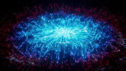 Glowing Energy Explosion Motion Background Loop Animated Stock Footage 323374026