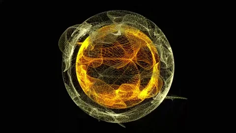 Glowing Energy Sphere Video stock 243582299