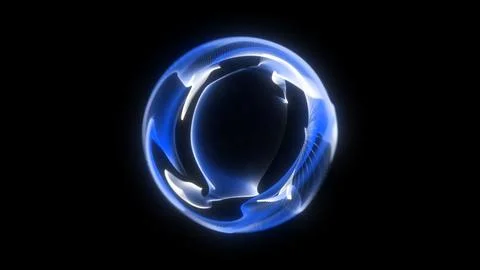 Glowing energy sphere 库存插图